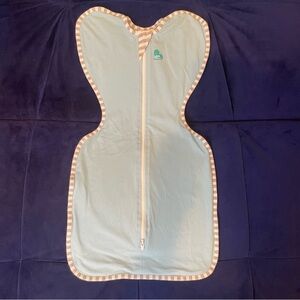 Love to dream baby swaddle sleep sack. Light blue. Size small, 8-13 lbs. 1.0 TOG